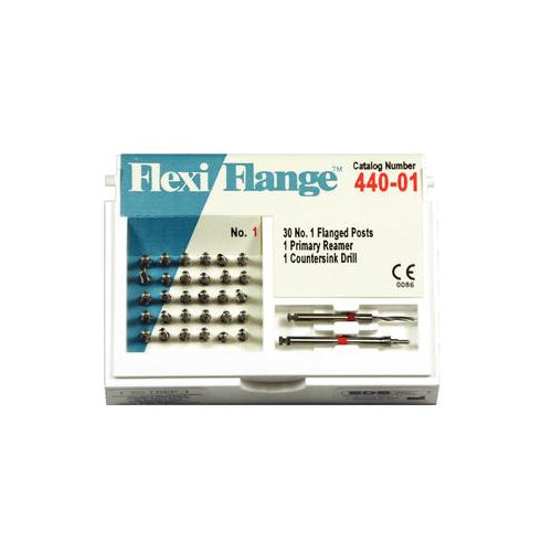 Essential Dental Systems 440-01 Flexi-Flange Stainless Steel Posts #1 Red 30/Pk Essential Dental Systems 440-01 Flexi-Flange Stainless Steel Posts #1 Red 30/Pk